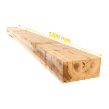 20 x Traverses en chêne 1200 x 200 x 100 mm (Non traité)