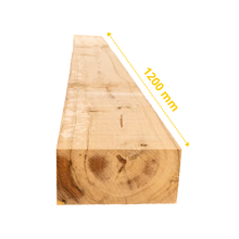 10 x Traverses en chêne 1200 x 200 x 100 mm (Non traité)