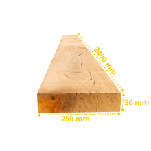 Lot de 06 x Planches de Chêne – 2400 x 250 x 50 mm