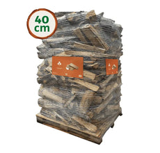 Bois de chauffage Wooday – Bûches 40 cm – 100 % feuillus – Ballot 2 m³
