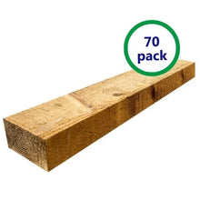 Pack de 70 mini traverses de bois traitées UC3 | L: 1,8 m