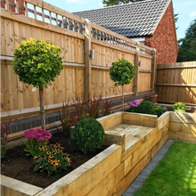 Pack de 36 Traverses de bois traitées UC4 | 2,4 m x 200 mm x 100 mm