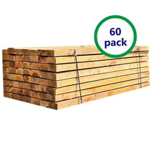 Pack de 60 mini traverses de bois (non traité) | L: 1,2 m